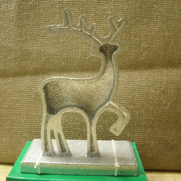 Holiday Silver Reindeer Stocking Holder - Picture 10 of 16